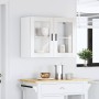 Armario pared para cocina puerta cristal Porto blanco brillante en Armarios de cocina | Comprar online en Foru.es