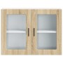 Armario de pared para cocina puerta cristal Porto roble sonoma en Armarios de cocina | Comprar online en Foru.es