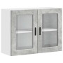 Armario de pared para cocina puerta cristal Porto gris hormigón en Armarios de cocina | Comprar online en Foru.es