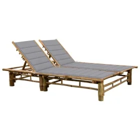 Bamboo lounger with cushions for 2 people by vidaXL, Loungers - Ref: Foro24-3063946, Price: 341,84 €, Discount: %