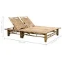 Tumbona con cojines para 2 personas bambú de vidaXL, Tumbonas - Ref: Foro24-3063946, Precio: 341,84 €, Descuento: %