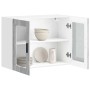 Armario de pared para cocina puerta cristal Porto gris sonoma en Armarios de cocina | Comprar online en Foru.es