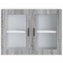 Armario de pared para cocina puerta cristal Porto gris sonoma en Armarios de cocina | Comprar online en Foru.es