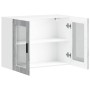 Armario de pared para cocina puerta cristal Porto gris sonoma en Armarios de cocina | Comprar online en Foru.es
