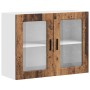 Armario de pared para cocina puerta cristal Porto madera vieja en Armarios de cocina | Comprar online en Foru.es