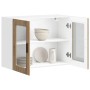 Armario pared para cocina puerta cristal Porto roble artesanal en Armarios de cocina | Comprar online en Foru.es