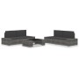 Juego de muebles de jardín 5 piezas ratán sintético gris de vidaXL, Conjuntos de jardín - Ref: Foro24-3054599, Precio: 453,23...