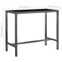 Set muebles bar jardín 7 piezas y cojines ratán sintético gris de vidaXL, Conjuntos de jardín - Ref: Foro24-3064835, Precio: ...