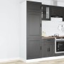 Mueble de cocina Porto de madera contrachapada negro en Armarios de cocina | Comprar online en Foru.es