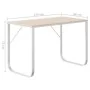 Escritorio de ordenador madera de ingeniería blanco y roble de vidaXL, Escritorios - Ref: Foro24-30202, Precio: 106,30 €, Des...