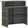 Juego muebles de bar para jardín 3 piezas y cojines gris de vidaXL, Conjuntos de jardín - Ref: Foro24-3064882, Precio: 351,08...