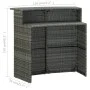 Juego muebles de bar para jardín 3 piezas y cojines gris de vidaXL, Conjuntos de jardín - Ref: Foro24-3064882, Precio: 351,08...