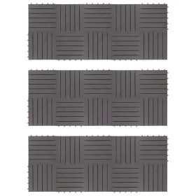 Terrace tiles 30 units washed gray acacia wood 30x30cm by vidaXL, Floors and carpets - Ref: Foro24-3054433, Price: 145,74 €, ...