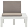 Tumbonas de jardín con cojines 4 unidades plástico blanco de vidaXL, Sillas de jardín - Ref: Foro24-3054425, Precio: 341,26 €...