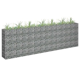 Arriate de gaviones de acero galvanizado 270x30x90 cm en Macetas y jardineras | Comprar online en Foru.es