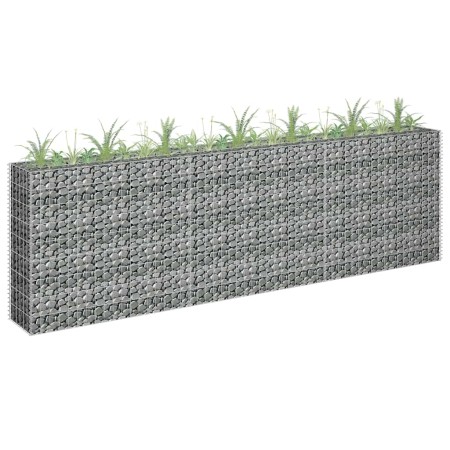 Arriate de gaviones de acero galvanizado 270x30x90 cm en Macetas y jardineras | Comprar online en Foru.es