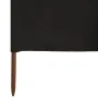 Paravientos de playa de 6 paneles tela negro 800x160 cm de vidaXL, Sombrillas - Ref: Foro24-47184, Precio: 100,09 €, Descuent...