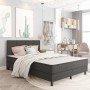 Cama box spring tela gris oscuro 180x200 cm de vidaXL, Camas y somieres - Ref: Foro24-3054718, Precio: 644,41 €, Descuento: %