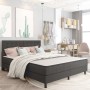 Cama box spring tela gris oscuro 160x200 m de vidaXL, Camas y somieres - Ref: Foro24-3054713, Precio: 678,06 €, Descuento: %