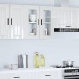 Armario pared para cocina puerta cristal Porto blanco brillante en Armarios de cocina | Comprar online en Foru.es