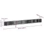 Arriate de gaviones de hierro galvanizado 610x50x50 cm de vidaXL, Maceteros y jardineras - Ref: Foro24-152031, Precio: 171,44...