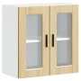 Armario de pared para cocina puerta cristal Porto roble sonoma en Armarios de cocina | Comprar online en Foru.es
