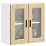Armario de pared para cocina puerta cristal Porto roble sonoma en Armarios de cocina | Comprar online en Foru.es