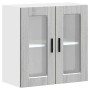 Armario de pared para cocina puerta cristal Porto gris sonoma en Armarios de cocina | Comprar online en Foru.es