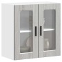 Armario de pared para cocina puerta cristal Porto gris sonoma en Armarios de cocina | Comprar online en Foru.es