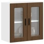 Armario de pared para cocina puerta cristal Porto roble marrón en Armarios de cocina | Comprar online en Foru.es
