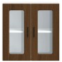 Armario de pared para cocina puerta cristal Porto roble marrón en Armarios de cocina | Comprar online en Foru.es