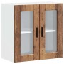 Armario de pared para cocina puerta cristal Porto madera vieja en Armarios de cocina | Comprar online en Foru.es