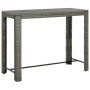 Muebles de bar para jardín 7 pzas cojines ratán sintético gris de vidaXL, Conjuntos de jardín - Ref: Foro24-3064788, Precio: ...