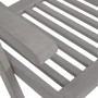 Sillas de jardín reclinables 4 uds madera maciza de acacia gris de vidaXL, Sillas de jardín - Ref: Foro24-3065517, Precio: 26...