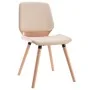 Sillas de comedor 4 unidades cuero sintético color crema de vidaXL, Sillas de comedor - Ref: Foro24-3054806, Precio: 470,73 €...