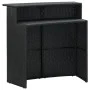 Juego de muebles de bar de jardín de 5 piezas y cojines negro de vidaXL, Conjuntos de jardín - Ref: Foro24-3064883, Precio: 4...