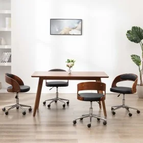 Sillas de comedor 4 uds madera curvada y cuero sintético de vidaXL, Sillas de comedor - Ref: Foro24-3054909, Precio: 556,98 €...