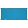 Sillas de jardín 4 uds madera maciza de teca con cojines azules de vidaXL, Sillas de jardín - Ref: Foro24-3065534, Precio: 51...