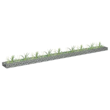 Arriate de gaviones de acero galvanizado 360x30x10 cm en Macetas y jardineras | Comprar online en Foru.es