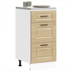 Mueble bajo de cocina porto roble sonoma madera reconstituida en Armarios de cocina | Comprar online en Foru.es