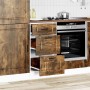 Mueble bajo de cocina porto roble ahumado madera reconstituida en Armarios de cocina | Comprar online en Foru.es