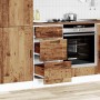 Mueble bajo de cocina porto madera vieja madera reconstituida en Armarios de cocina | Comprar online en Foru.es