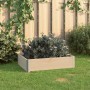 Arriate de madera maciza de pino 60x80 cm de vidaXL, Maceteros y jardineras - Ref: Foro24-3055160, Precio: 43,15 €, Descuento: %