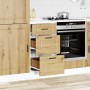 Mueble bajo de cocina porto roble artesano madera reconstituida en Armarios de cocina | Comprar online en Foru.es