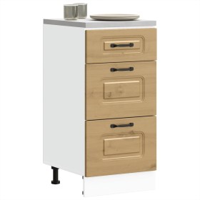 Mueble bajo de cocina Kalmar roble artesanal madera ingeniería en Armarios de cocina | Comprar online en Foru.es