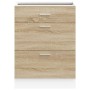 Mueble bajo de cocina "Lyon" de roble Sonoma de madera de ingeniería en Armarios de cocina | Comprar online en Foru.es