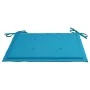 Sillas de jardín 6 uds con cojines azules madera de teca de vidaXL, Sillas de jardín - Ref: Foro24-3065594, Precio: 378,60 €,...