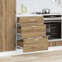 Mueble bajo de cocina “Lyon” roble artesanal en Armarios de cocina | Comprar online en Foru.es