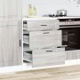 Mueble bajo de cocina porto gris sonoma madera reconstituida en Armarios de cocina | Comprar online en Foru.es