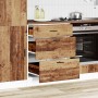 Mueble bajo de cocina porto madera vieja madera reconstituida en Armarios de cocina | Comprar online en Foru.es